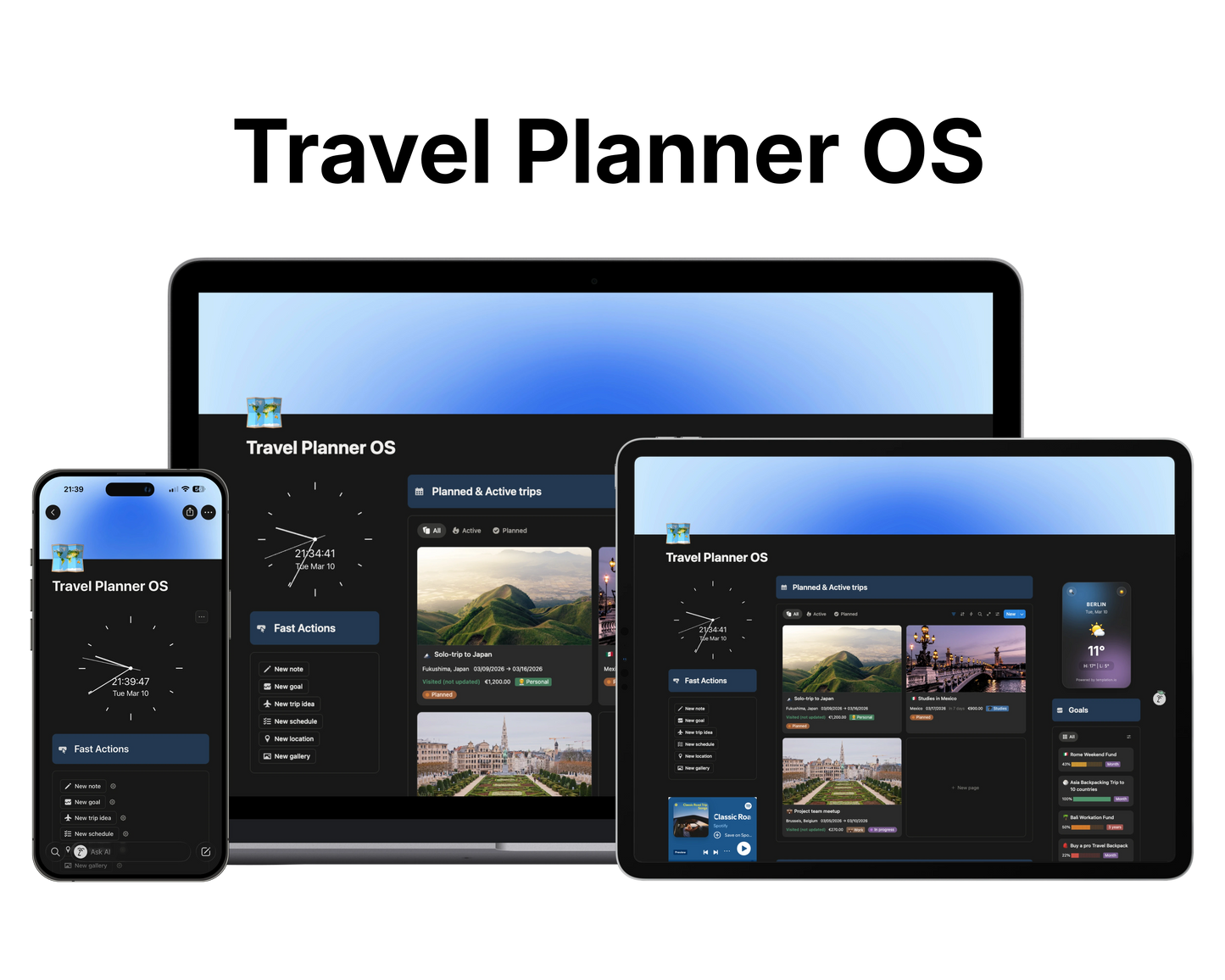 Travel Planner OS