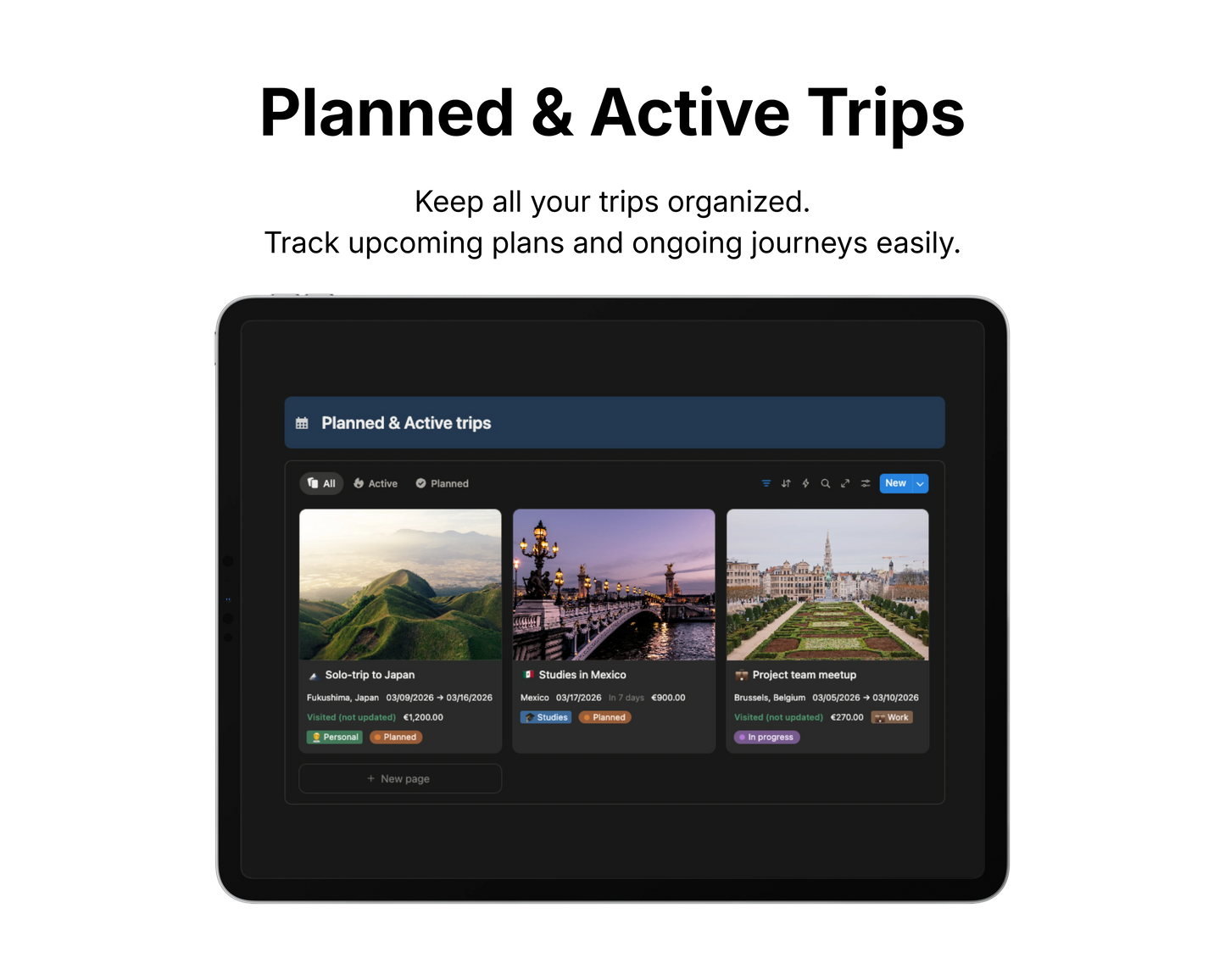 Travel Planner OS