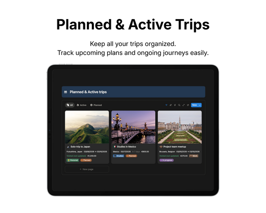 Travel Planner OS